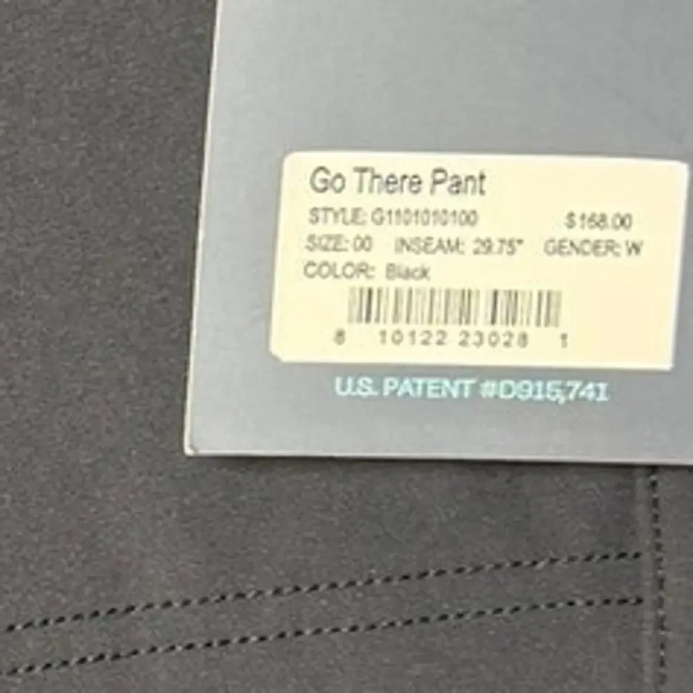 NWT Gnara Go There Pants – Women’s Size 00 – Black – GoFly® Zipper